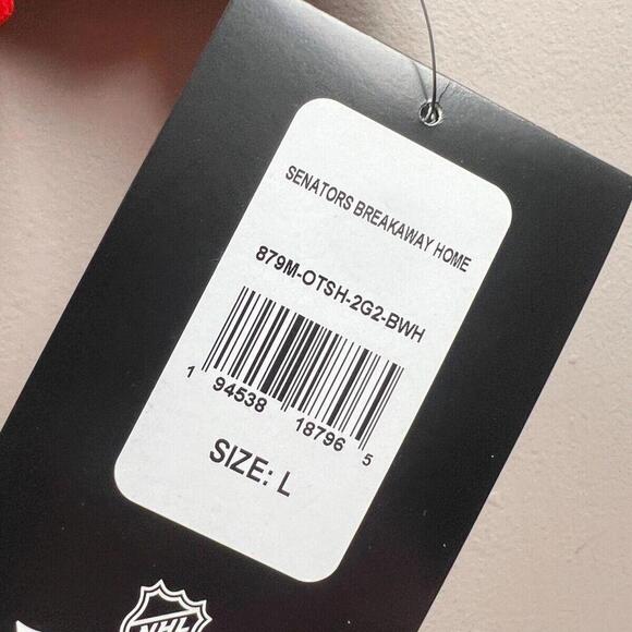 Fanatics Breakaway  Ottawa Senators Authentic NHL Jersey Home Black Size L NWT - Picture 5 of 9